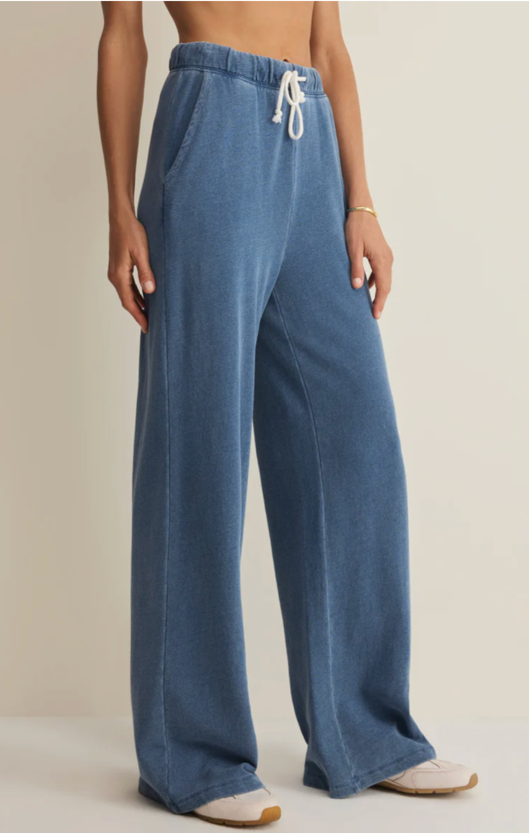 Hunter Knit Denim Pant - Calypso Air Blue