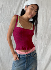 So Soft Femme Square Neck - Sangria