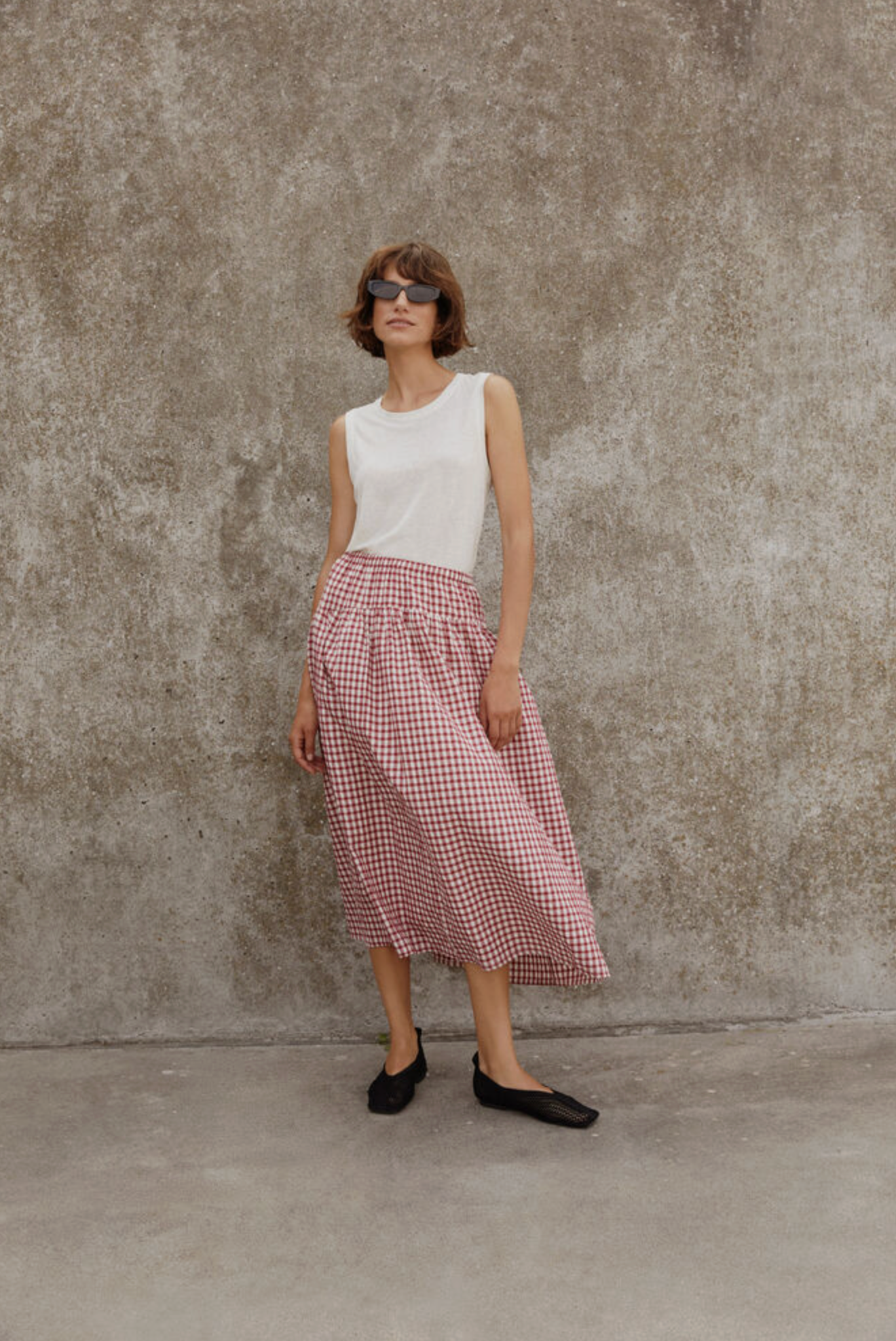 Buena Sleeveless Top - Whisper White