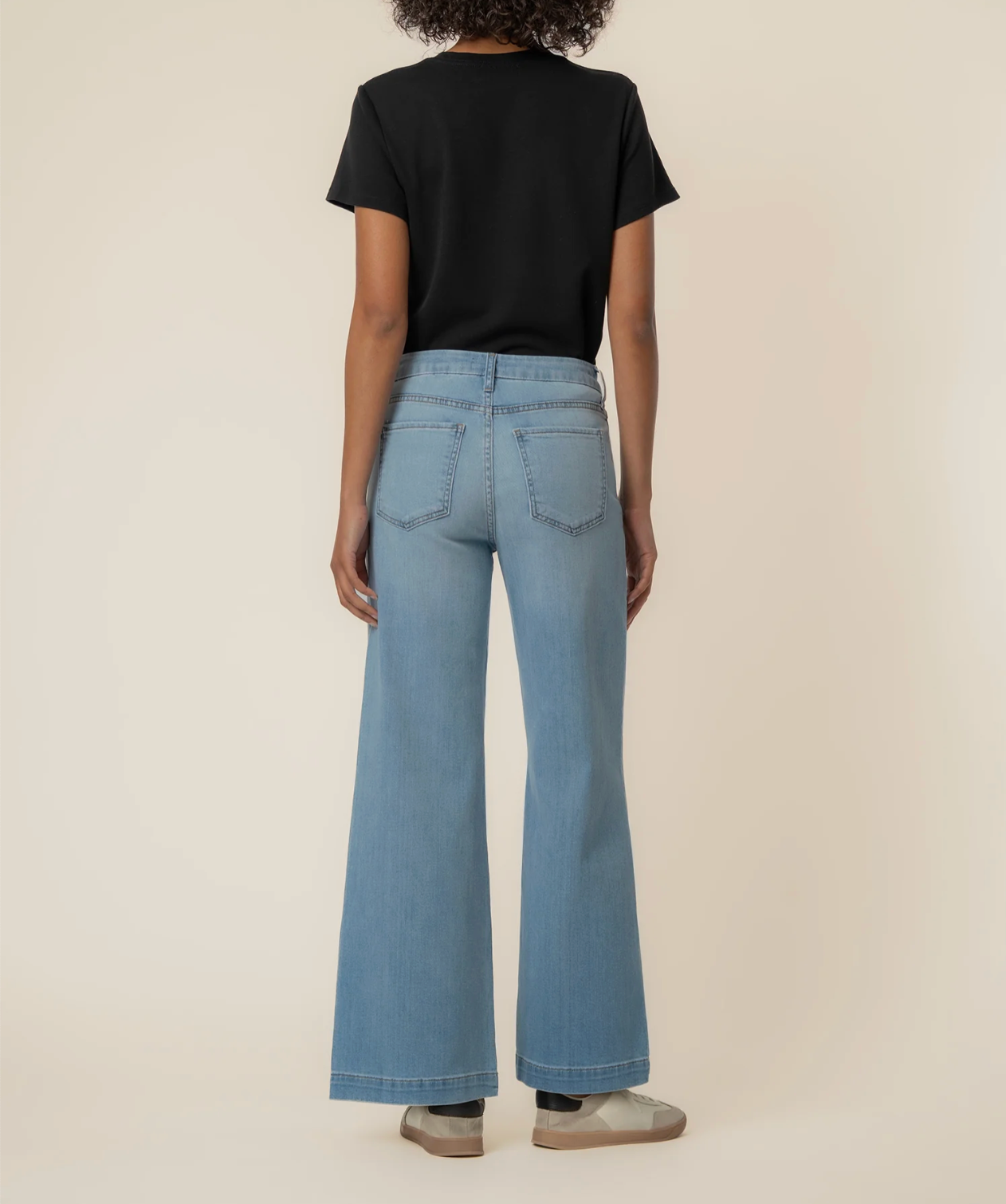 Meg High Rise Wide Leg Patch Reg Hem - Fortitude