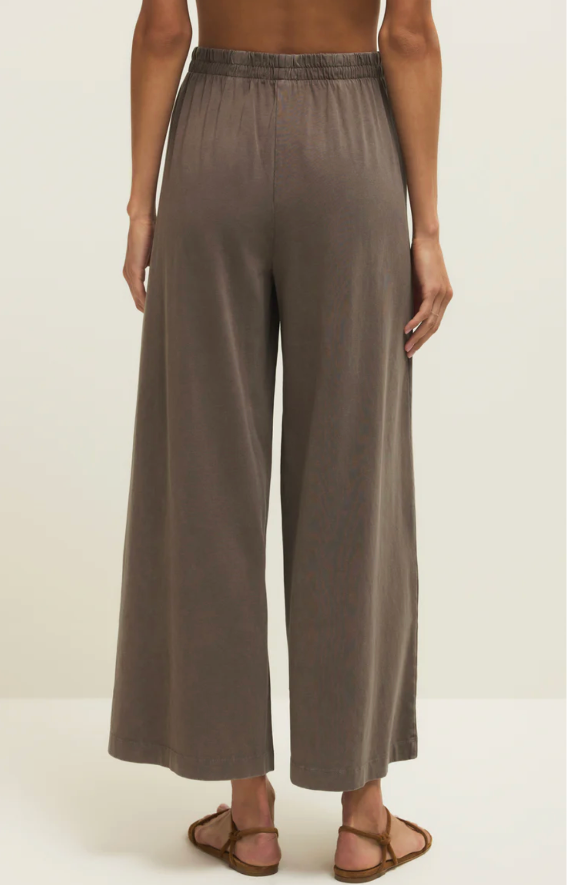 Scout Jersey Crop Flare - Perfectly Taupe