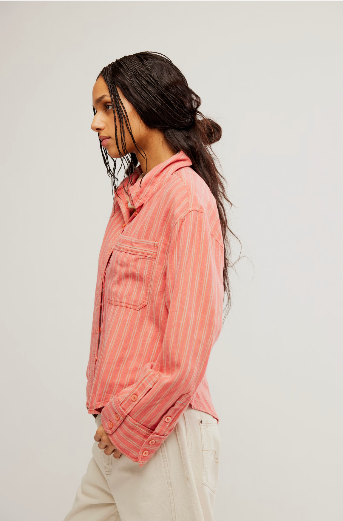 Striped Linen Laurel - Cinnamon Combo