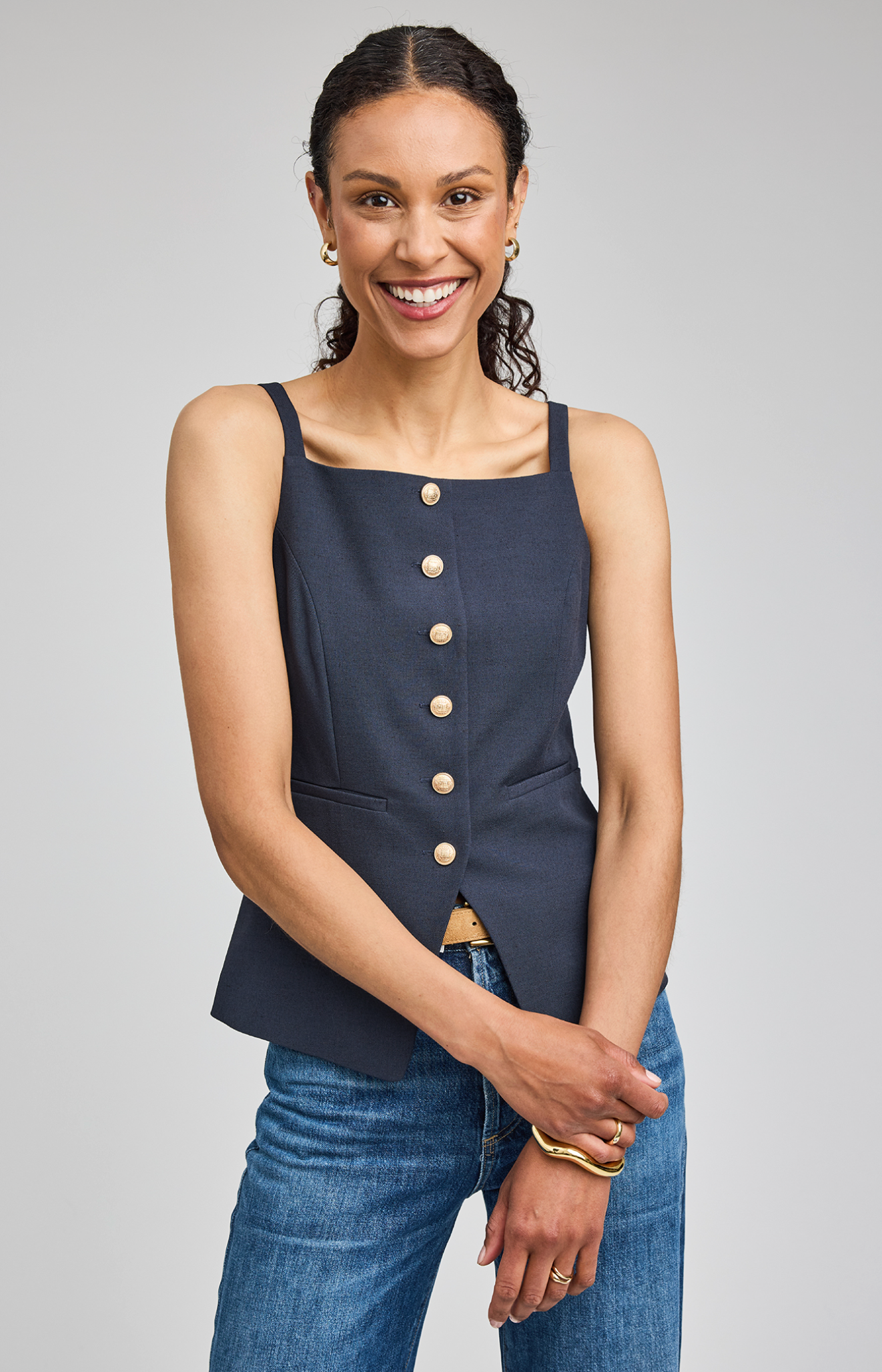 Harper Top - Navy