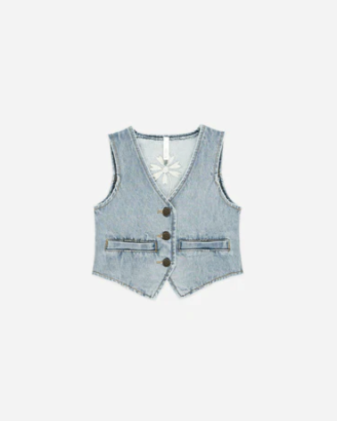 Denim Vest || Light Washed Denim