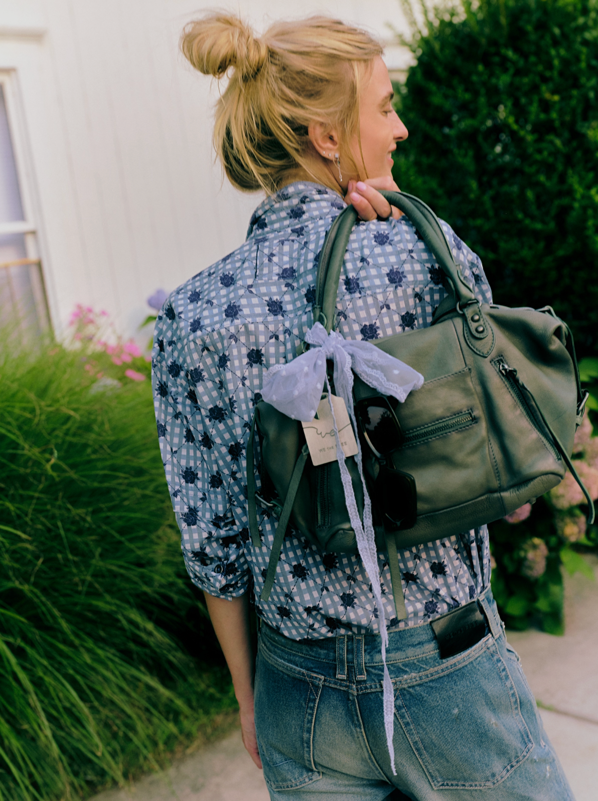 Hidden Flower Camo Shirt - Navy Combo