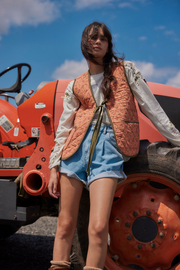Claudine Vest - Candied Melon