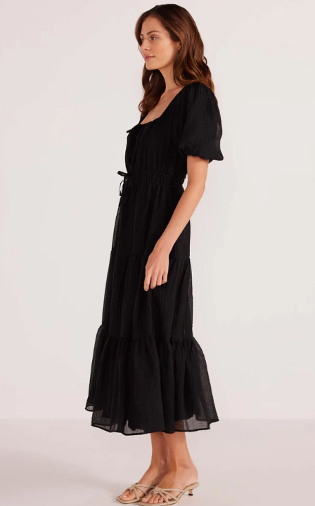 Amy Tiered Dress - Black