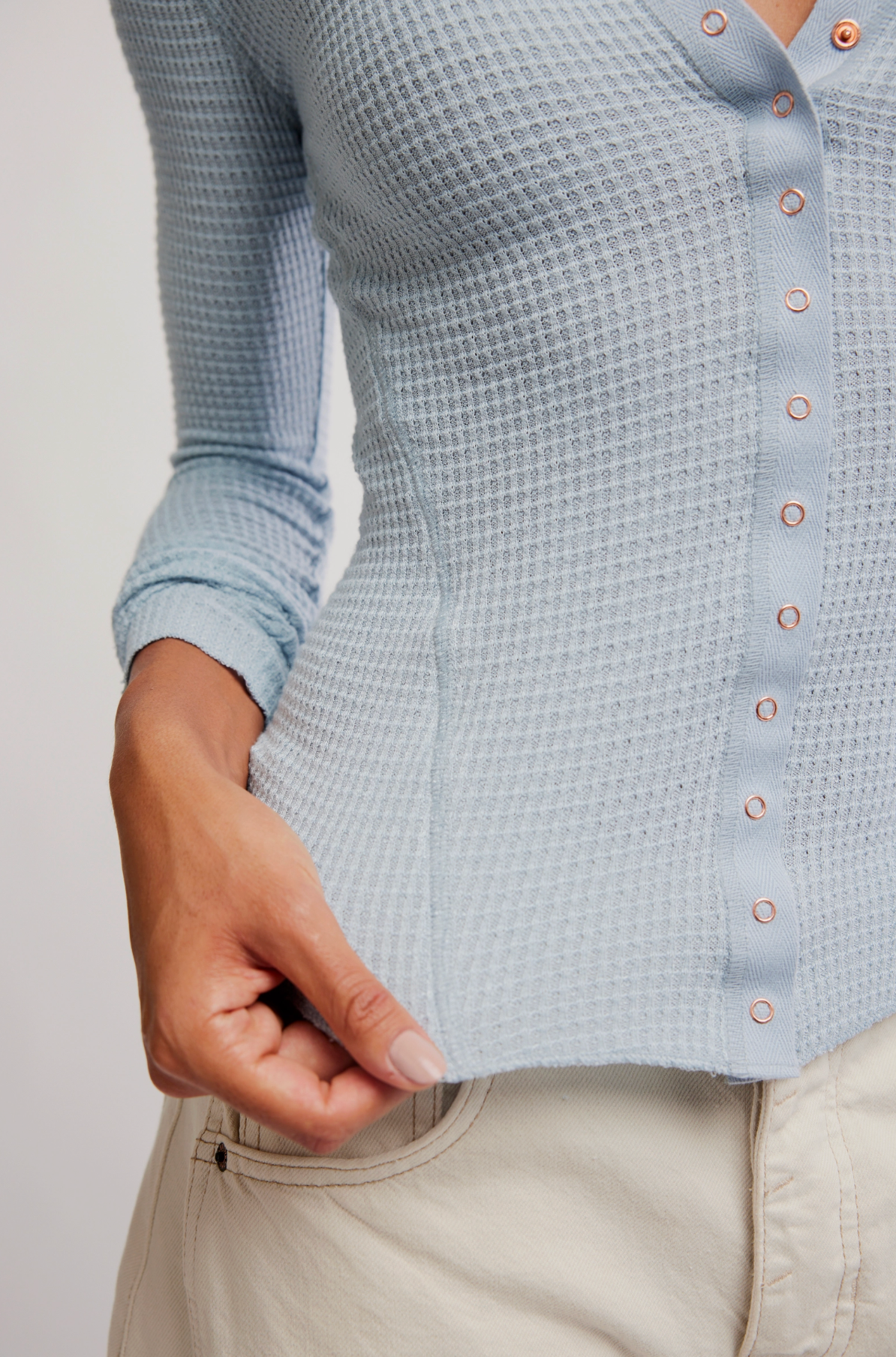 Going Places Cardi - Pearl Blue