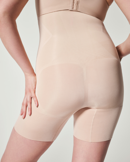 Oncore High-waisted Mid-thigh Short - Soft Nude