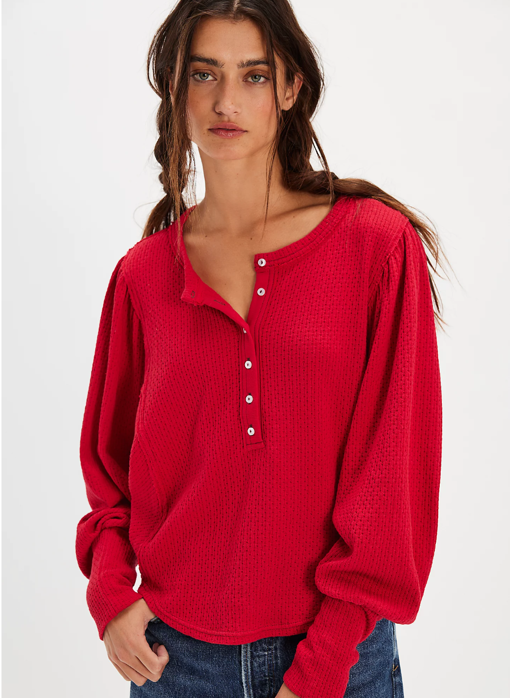 Quinn Knit Top - Salsa