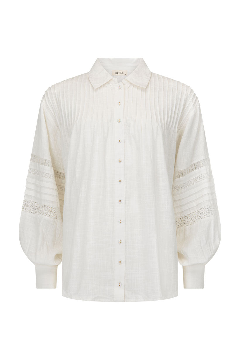 Stevie Lace Shirt - Camellia