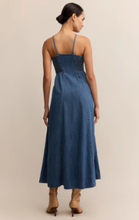 Angel Eyes Denim Midi - Indigo