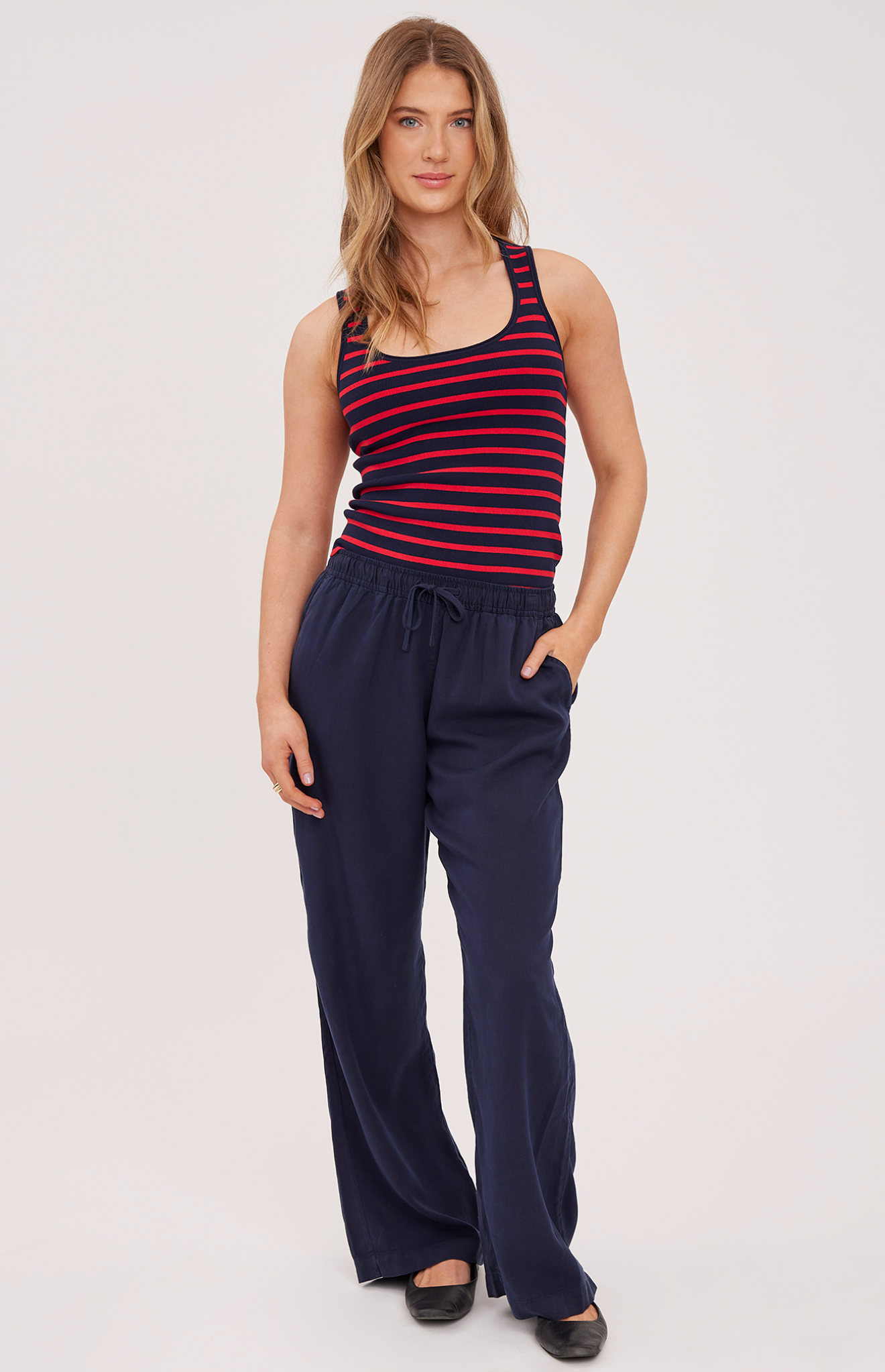 Sierra Tank - Garnet Stripe