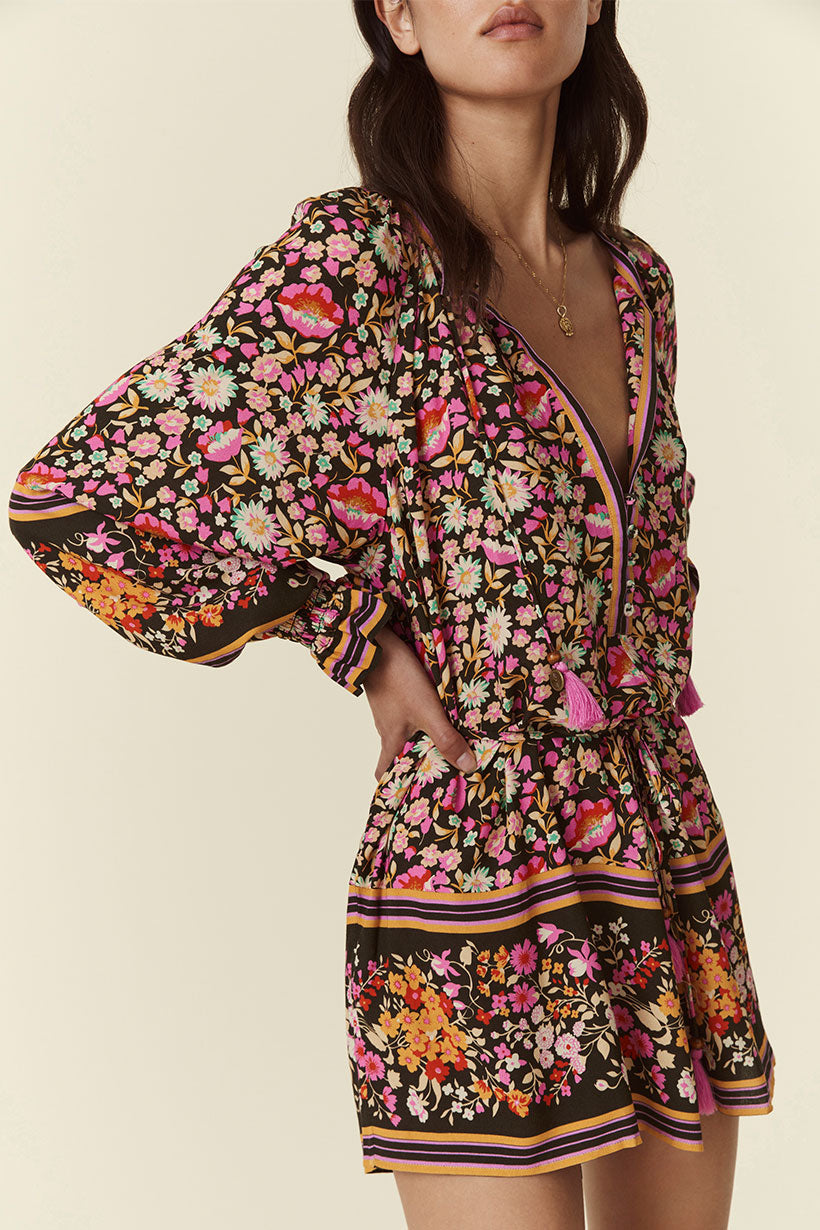 Impala Lily Romper - Night Blossom