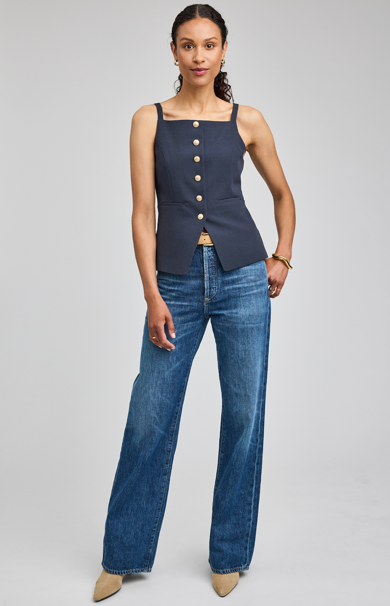 Harper Top - Navy