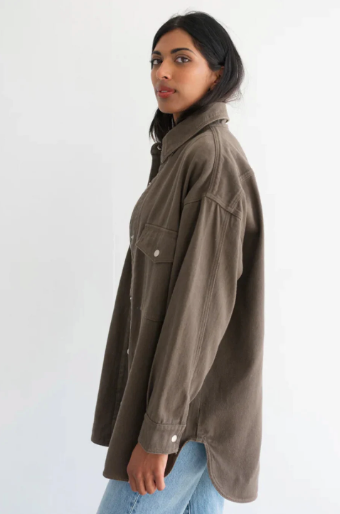 Shania Denim Jacket - Espresso