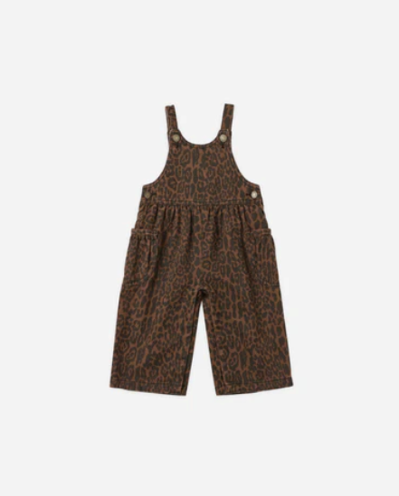 Wide Leg Overall - Leopard