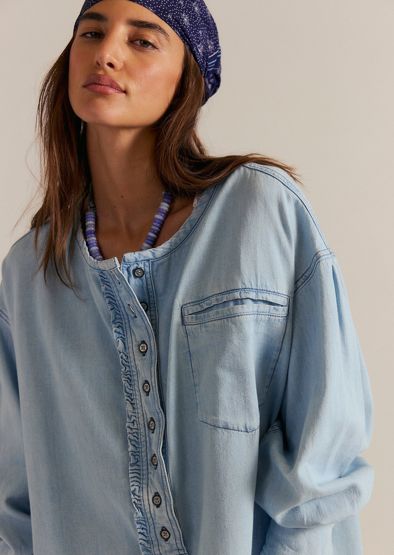 Denim Dreaming Pullover - So Soft LW