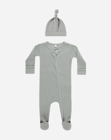 Waffle Sleep Set - Dusty Blue