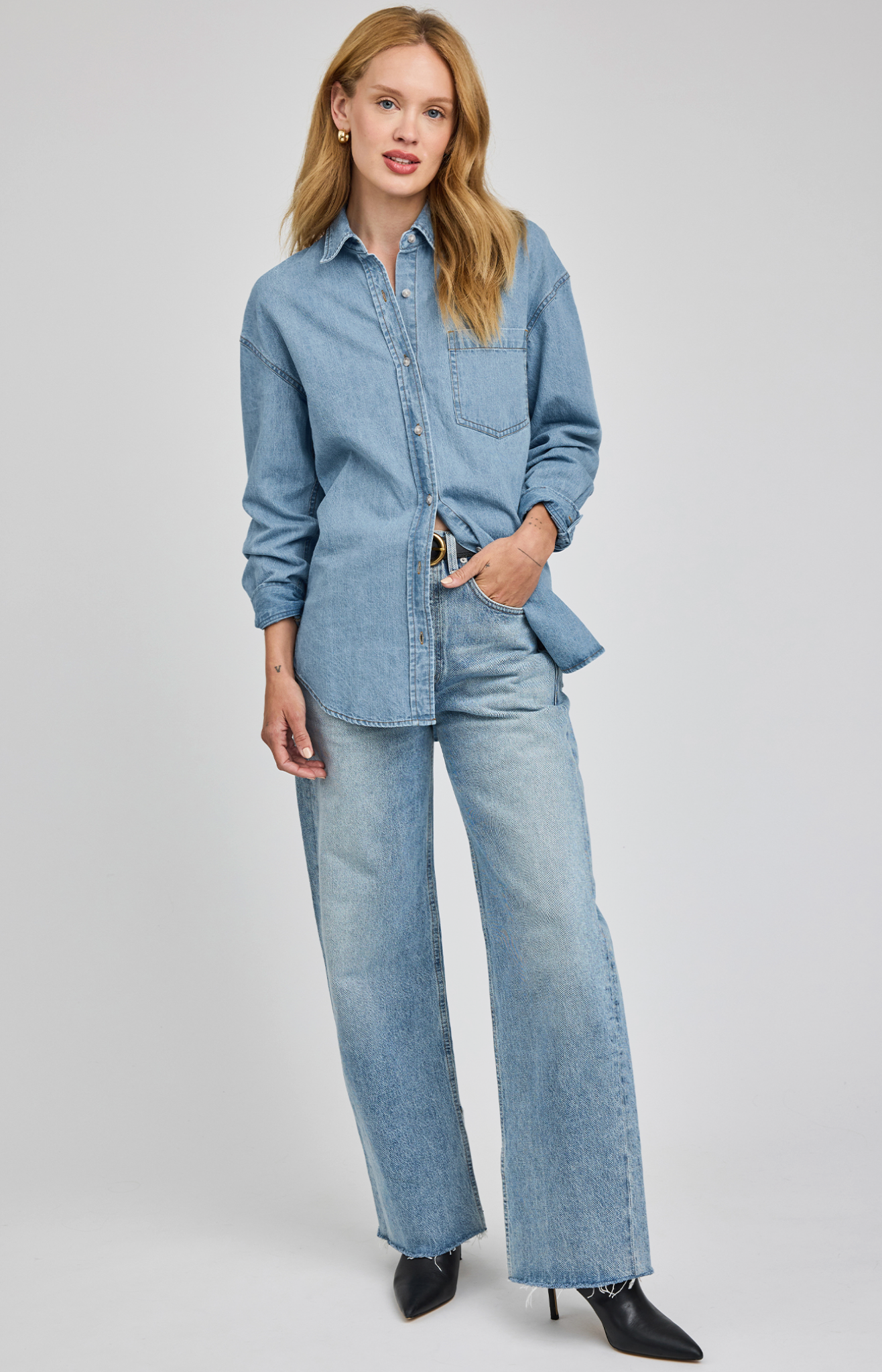 Whitney Denim Shirt - Light Wash