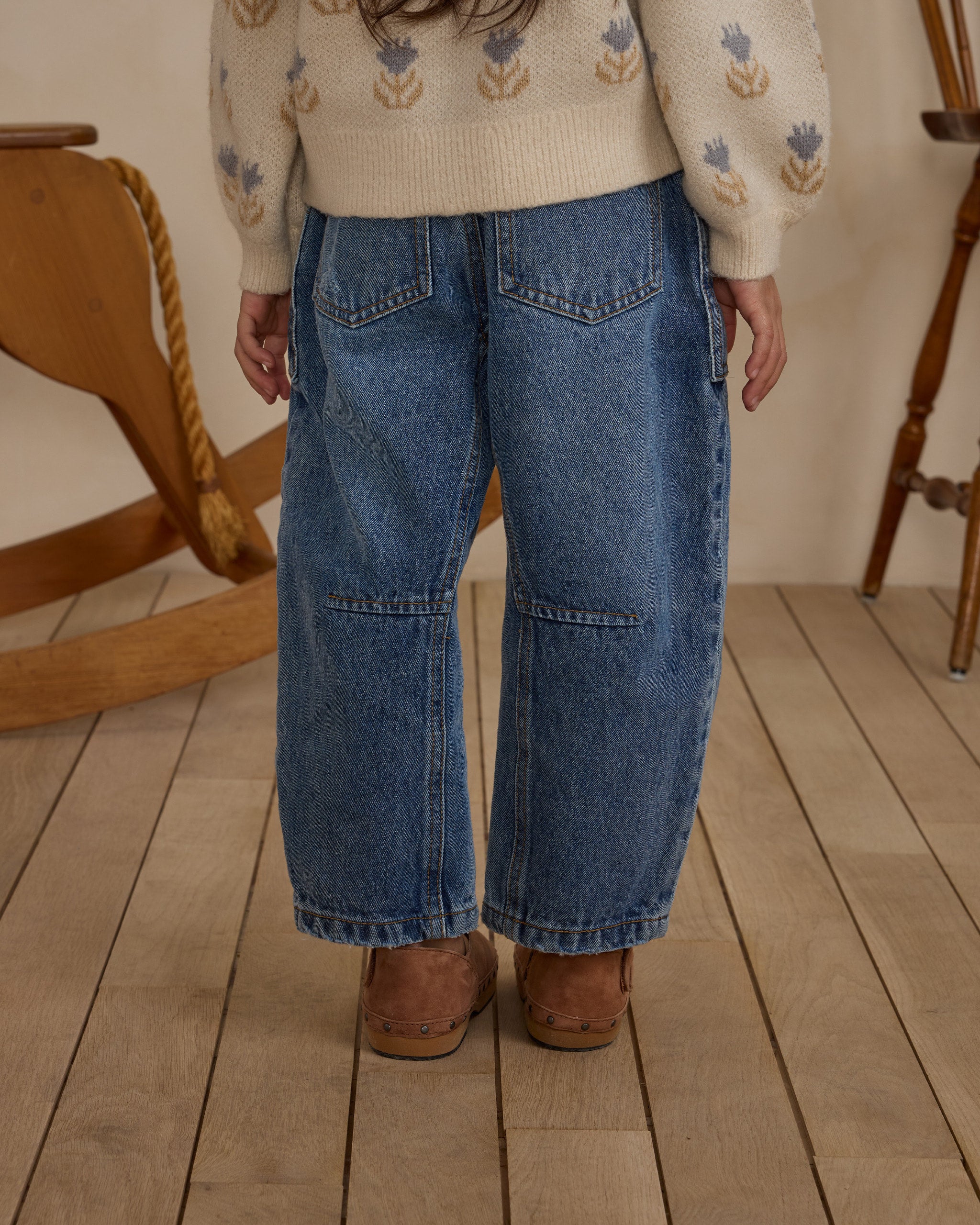 Kids Barrel Pant - Indigo