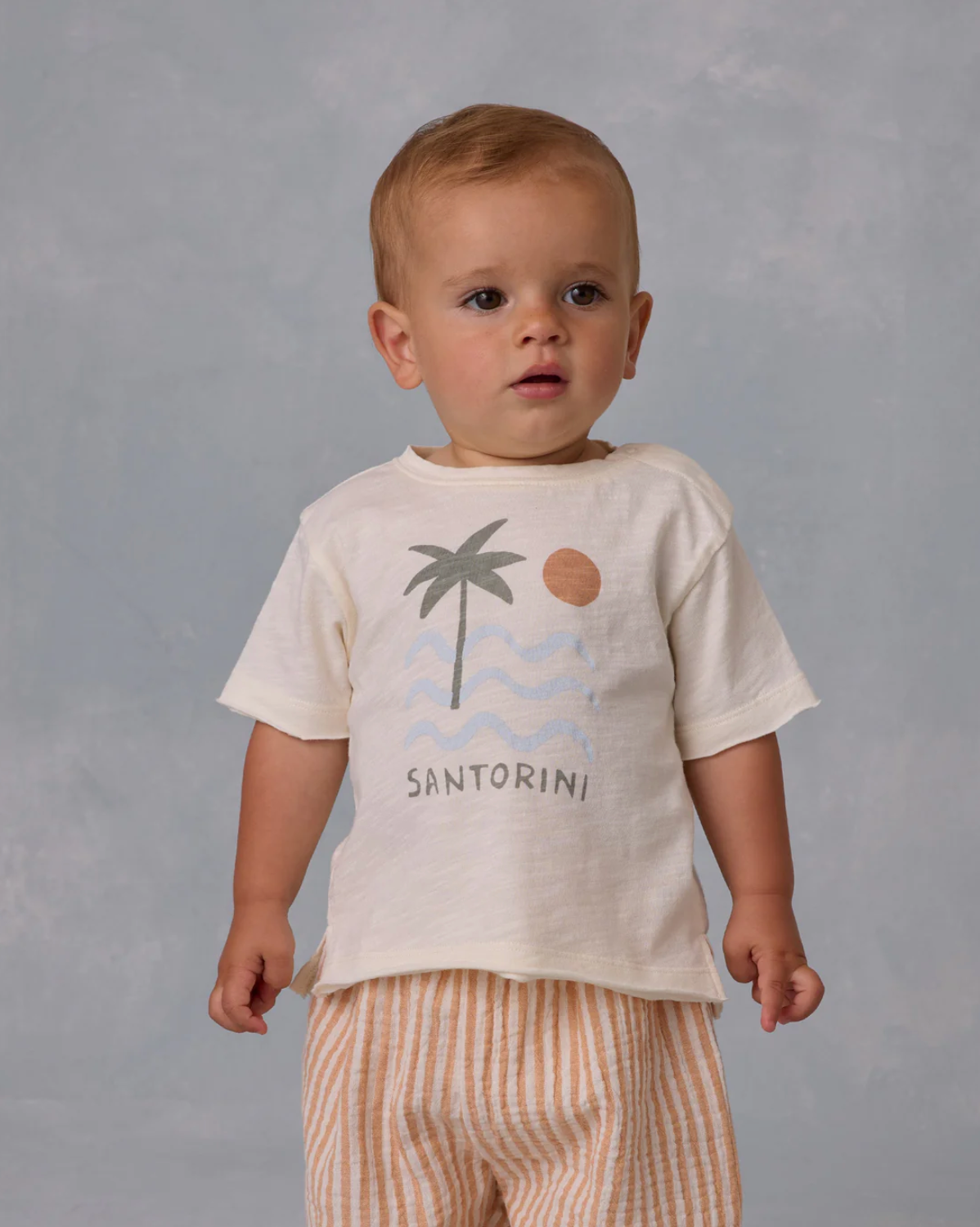 Raw Edge Tee - Santorini