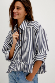 Bailey Stripe Shirt - Nautical Navy