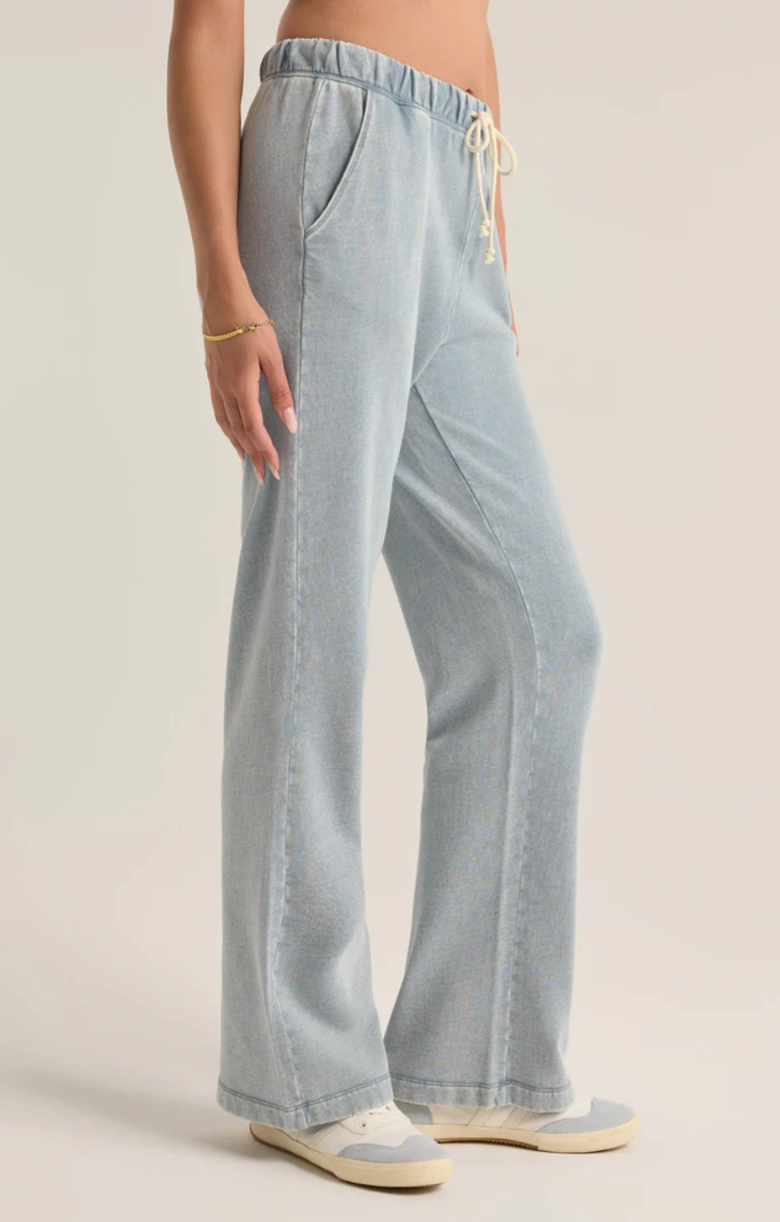 Hunter Knit Denim Pant - Washed Indigo