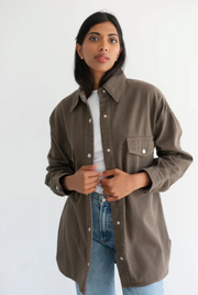 Shania Denim Jacket - Espresso