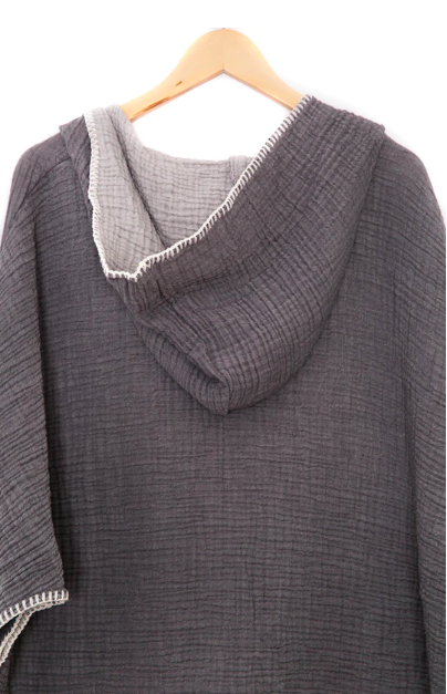Women's Cocoon Surf Poncho - Grey