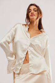Shooting For The Moon Blouse - Tea