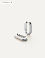 U-link Earrings - Platinum