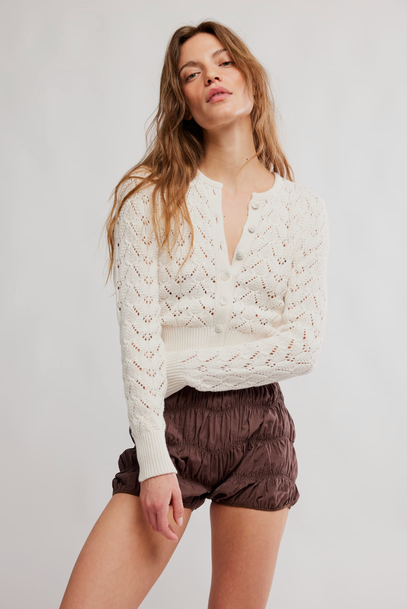 Pretty In This Pointelle - Ivory