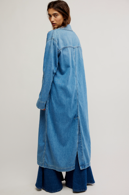 Monique Indigo Duster - Sunlight Blue