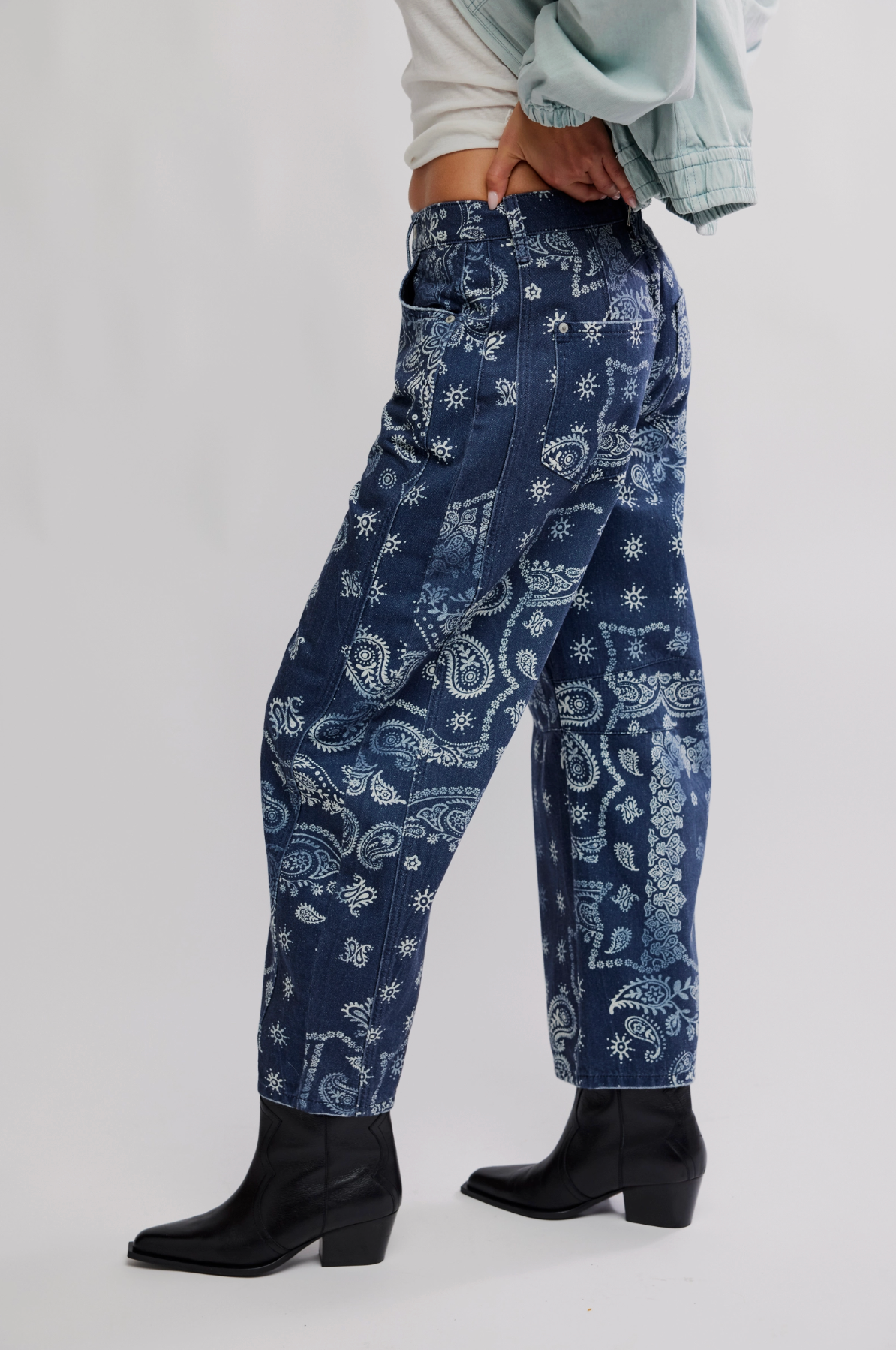 Good Luck Printed Barrel - Navy Bandana