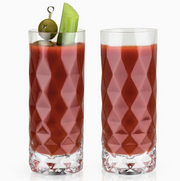 Gem Crystal Highball Tumblers - Set of 2