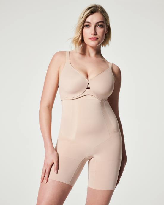 Oncore High-waisted Mid-thigh Short - Soft Nude