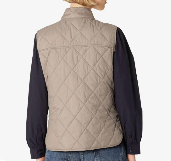 Ilse Jacobsen Quilted Short Vest - Greige