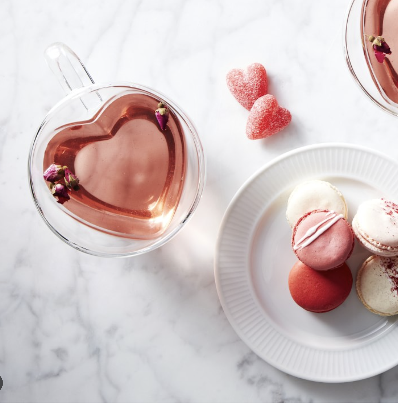 Double-Wall Glass Heart Mug