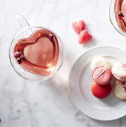 Double-Wall Glass Heart Mug
