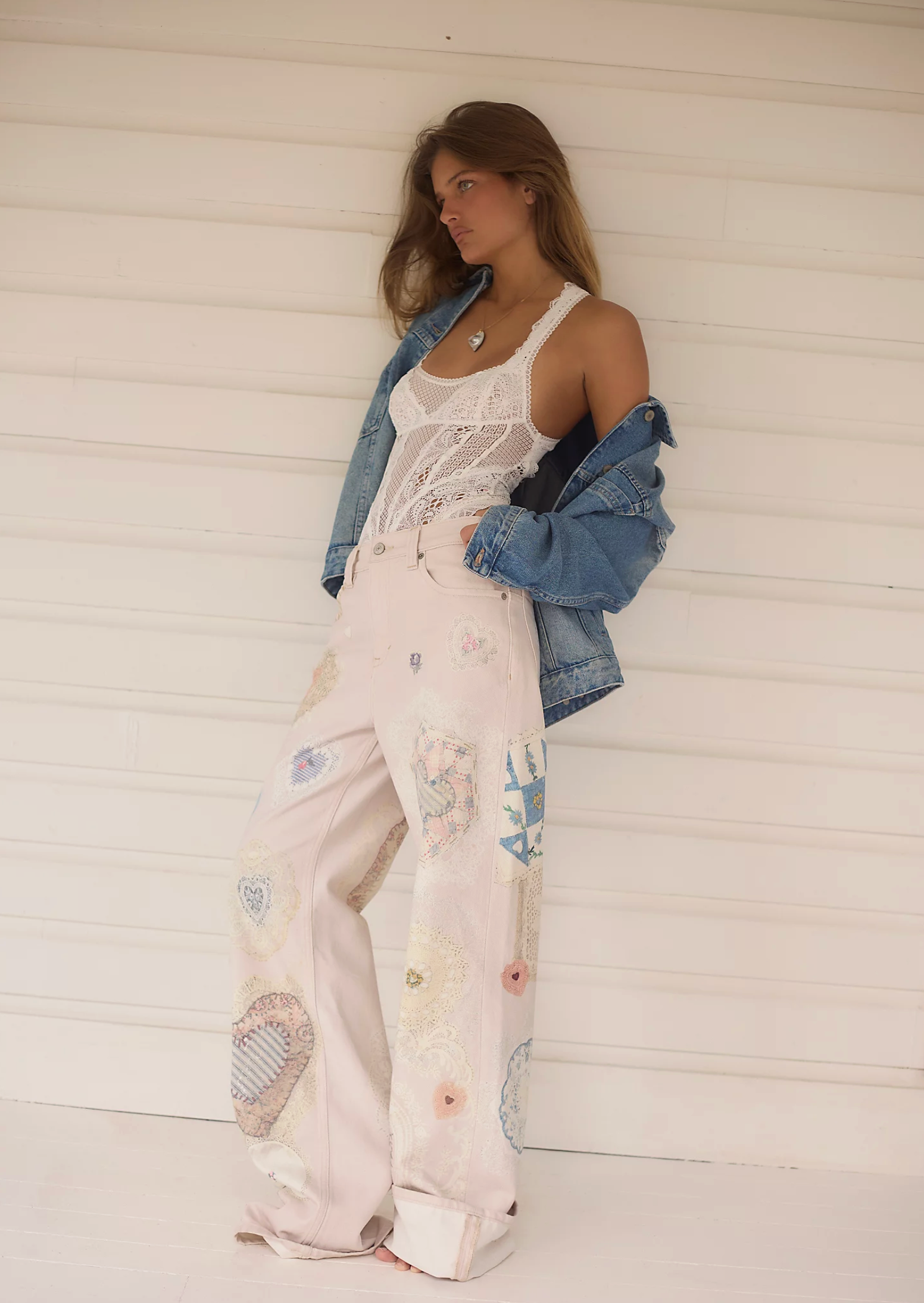 Tinsley Printed Jeans -  Illusions Heirloom Ivory