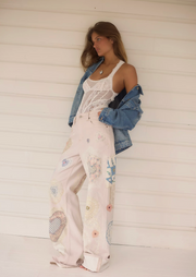 Tinsley Printed Jeans -  Illusions Heirloom Ivory