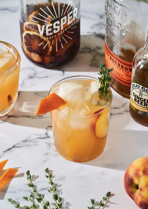 Bourbon Peach Smash Drink Kit - Vesper