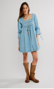 Sonora Denim Dress - Cornflower Blue