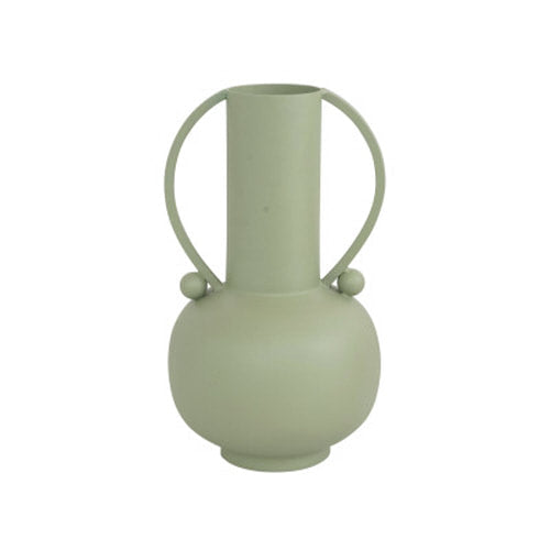 Mint Textured Metal Vase