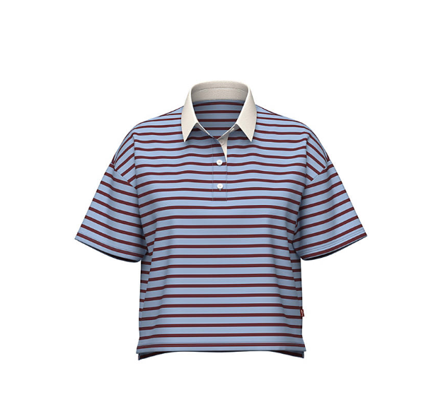 Aries Rugby Polo Allie Stripe Chambray