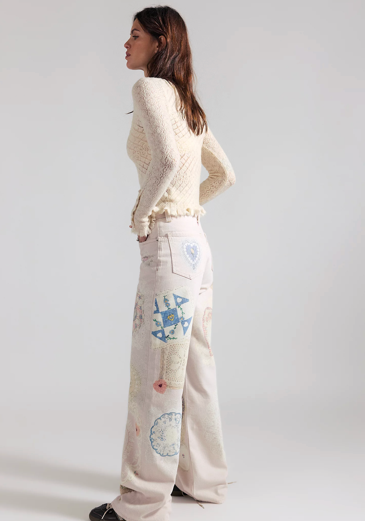 Tinsley Printed Jeans -  Illusions Heirloom Ivory
