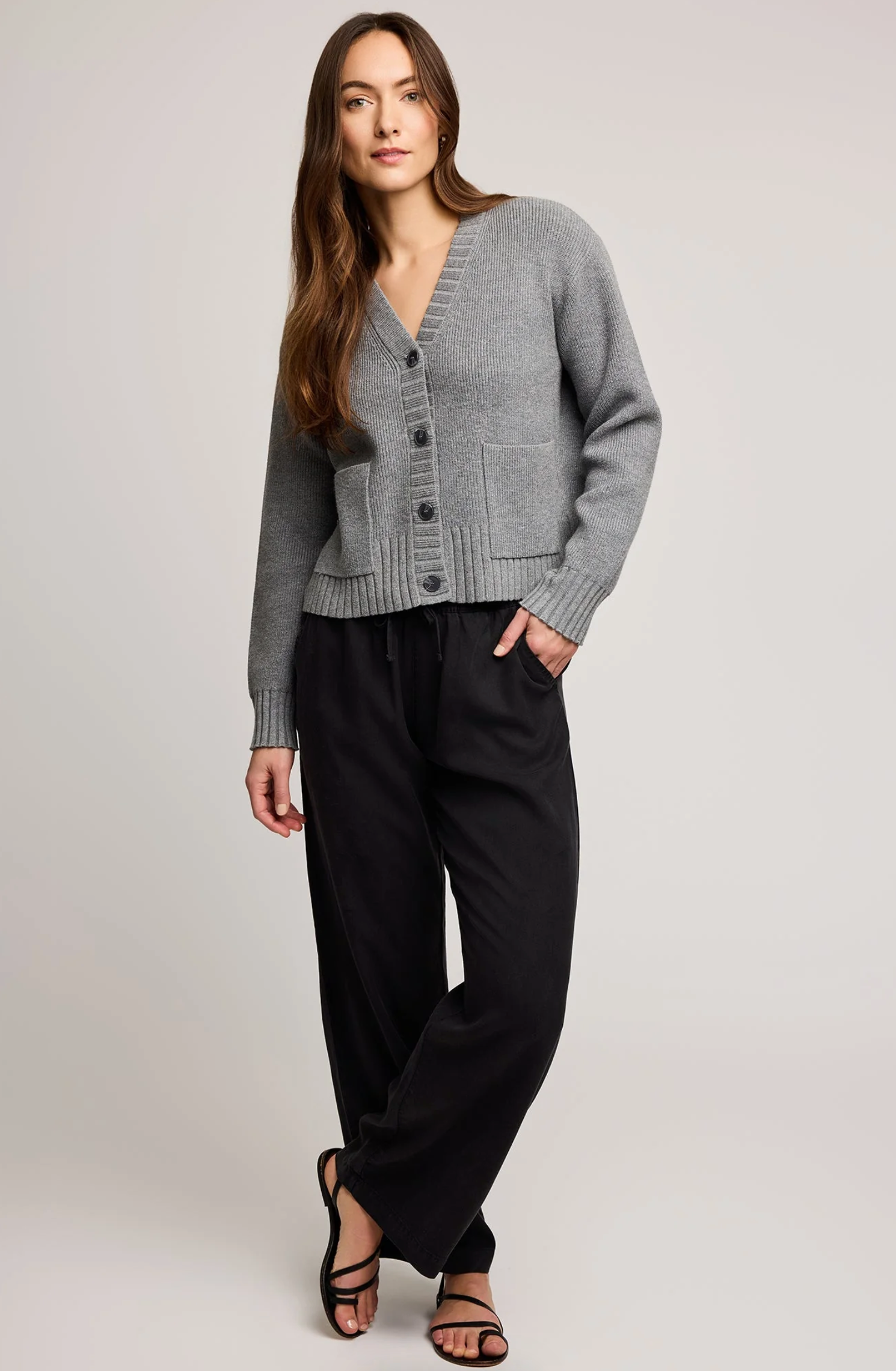 Mabel Cardi - Heather Grey