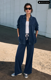 Hunter Knit Denim Pant - Indigo