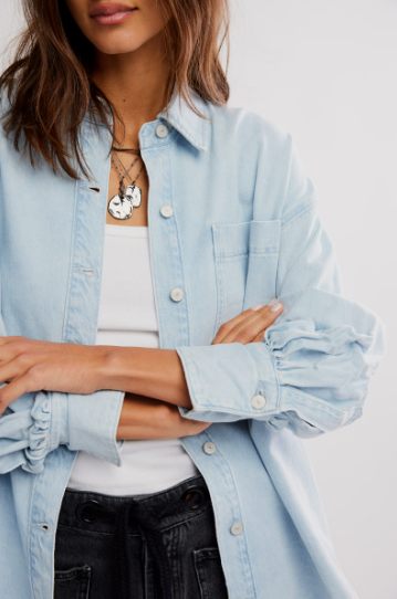 Ashley Denim Shirt- Classic Blue Wash